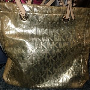 Gold MK bag